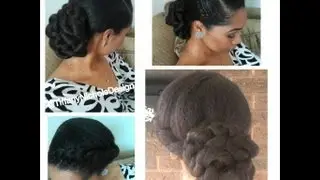 Natural Hair Style: Elegant Twisted Bun