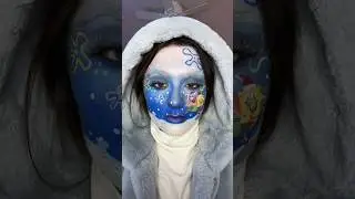 Christmas SpongeBob Makeup #makeup #makeupartist #spongebobchristmas #spongebobmakeup @Nickelodeon