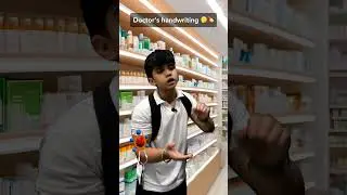 Doctor's handwriting 🤔💊 #shorts #youtubeshorts #funny