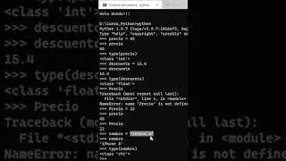 002 Tipos de datos en Python #curso #python #español