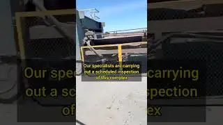 The conveyor for ore transportation maintenance.