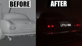 CGI vs Final Render | Before & After VFX - Blender (Car A1)