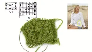 How to knit A.1 and A.3 in DROPS 159-13