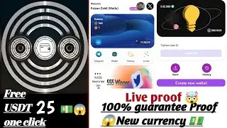 000 Wellet Mining | Best Earning App: Guaranteed Proof! Free 25$ USDT😱