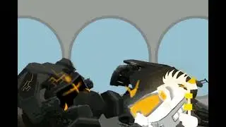 Chicken gun animation fight hansel arc vs chicken hunter 