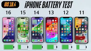 iPhone 16 vs 15 vs 14 vs 13 vs 12 vs 11 Battery Test | iOS 18.4.1 BATTERY TEST
