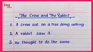 5 Lines moral story in english | Very short story | Story writing | writing|Handwriting | Eng Teach