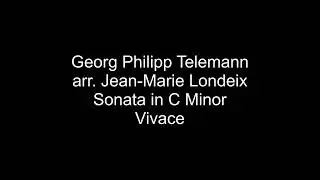 Georg Philipp Telemann - arr. Jean Marie Londeix - Sonata in C Minor - Vivace