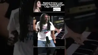 reaksi orang luar negri ketika mendengar lagu dangdut #shorts