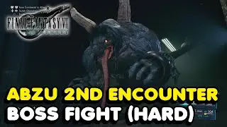 Final Fantasy 7 Remake - Abzu 2nd Encounter Boss Fight [Hard Difficulty]