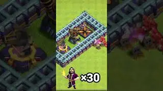 Max Level Defence Vs Max Level &times;30 Wizard Attack || Clash Of Clans