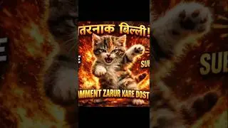 Warning ⚠️ Khatarnaak Cat Attack 😂 | Funny Shorts#motivational #shortsfeed