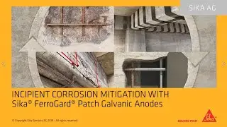 Sika® FerroGard® Patch Galvanic Anodes - Mitigation of incipient corrosion