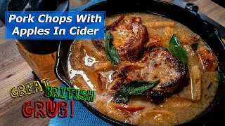 Pork Chops With Apples In Cider - Great British Grub