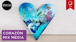 Mix Media &middot; Collage con Laca Vitral
