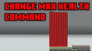 Change Health in Minecraft | attribute generic max health command in minecraft tutorial #shorts