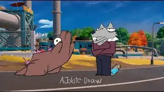 Impuestos FORTNITETOON con Angel Slax  y Godzilla!
