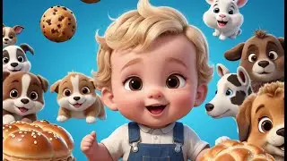 Hot Cross Buns Animals Version | Fun Animal Nursery Rhyme for Kids | Playful Learning Song