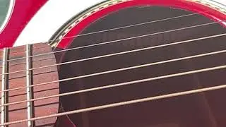 Guitar Strum Slow Motion