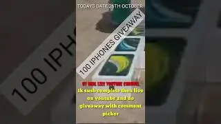 100 IPHONE GIVEAWAY!!!🔥🔥🔥🔥 world wide shipment
