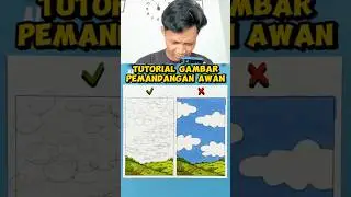 MEMBUAT GAMBAR PEMANDANGAN LANGIT DAN AWAN! KEREN BANGET!