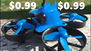 Makerfire Armor Blue Shark Whoop $0.99 Basic Flight Review
