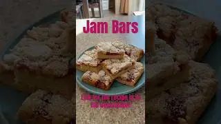 Jam Bars!(Recipe in the description)#pastrychef #recipe #subscribe #shorts #viralvideo #fyp #tiktok