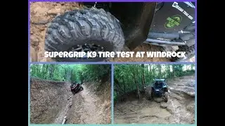 Supergrip K9 Tire Test & Comparison to the Maxxis Roxxzillas at Windrock Trail 15! Rzr Xp Turbos.