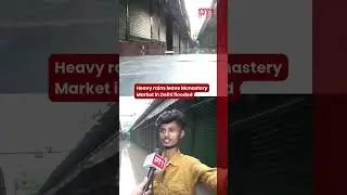 Heavy rains leave Monastery Market in Delhi flooded