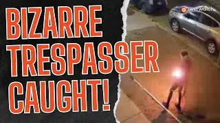Remote Security Guard Stops Person with Rope and Spotlight Before It's Too Late | Apartment Security