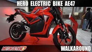 Hero AE47 - Electric Bike - Revolt Rival | Auto Expo 2020 | Hindi | Motoroctane