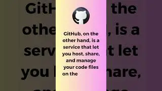 What is Git and GitHub and why it is used?  || #git #github #shorts