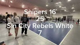Snipers 16u vs Sin City Rebels White. Silver Division. 2025 Icebreaker Classic