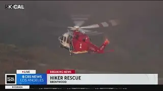 Firefighters hoist stranded hiker to safety in Brentwood