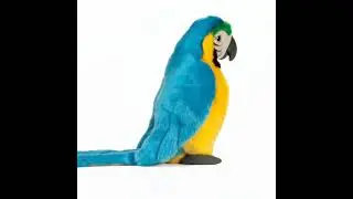 Peluche Ara Bleu 42 cm Living Nature