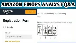 Amazon Finops Analyst  AR Interview Questions and Answers  |Latest Pattern 2023| Online Test