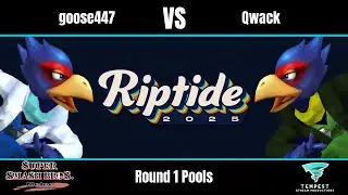 goose447 (Port 1) vs Qwack (Port 3) - Melee Round 1 Pools - Riptide 2025
