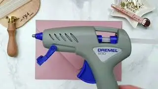 Modern Calligraphy Envelope Addressing and Wax Sealing using the Dremel Glue Gun 930