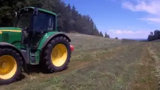 heum&auml;hen 2014 mit John Deere 6420 sound