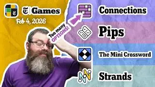 NYT Connections, Pips, Mini Crossword, and Strands | Feb 4, 2026