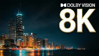 Soothing Chicago Night Views | Relaxing Dolby Vision City
