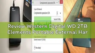 Review Western Digital WD 2TB Elements Portable External Hard Drive HDD, USB 3.0, Compatible with PC