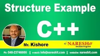 C++ Structure example | C ++ Tutorial | Mr. Kishore