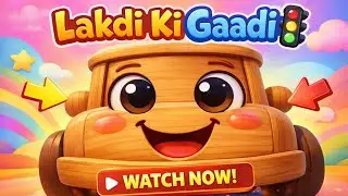 Lakdi Ki Gaadi 🚦 | Traffic Rules Kids Rhyme | Safe Road Song