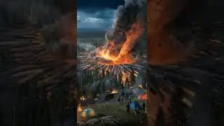Apocalypse in the Forest: Meteor Impact Creates Fiery Chaos! 🌍🔥