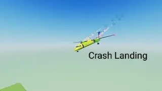 Cabin crew simulator Dash 8 Crash landing Roblox