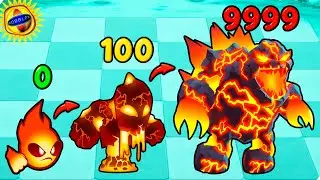 🌞Я СОЗДАЛ ЛАВОВУЮ ГОДЗИЛЛУ! Эволюция в Elemental Monsters: Merge