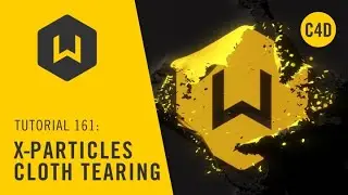 Making a cloth tearing effect in Cinema 4d and X-Particles - Tutorial: 161 X-Particles cloth tearing