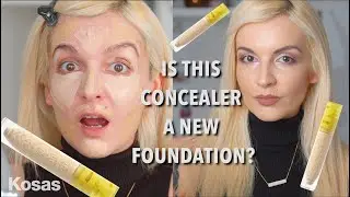 I used the KOSAS REVEALER CONCEALER as a FOUNDATION! Here's what happened... surprising results!!