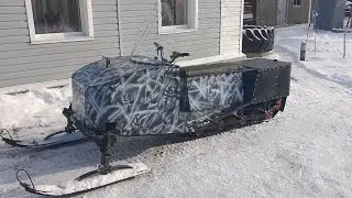 Homemade Snowmobile Review! Restyling! The season is open.